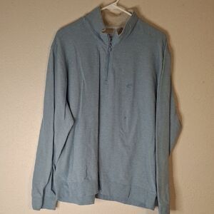 Southern Tide Blue Zip Up Sweater